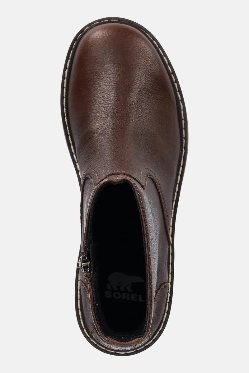 stivaletti alla caviglia in pelle JOAN NOW ZIP BOOTIE donna colore marrone 2138431256 miniatura 4