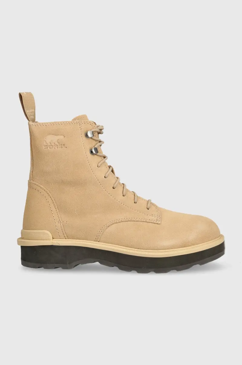 stivali da motociclista in camoscio HI LINE LACE donna 2009111262 Beige