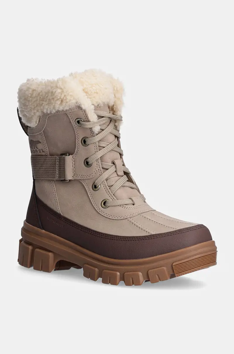 stivali da neve in pelle TORINO V PARC WP OUTDRY colore beige 2106721264