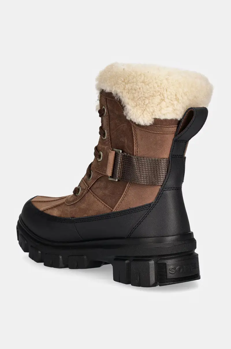 stivali da neve in pelle TORINO V PARC WP OUTDRY Marrone miniatura 3