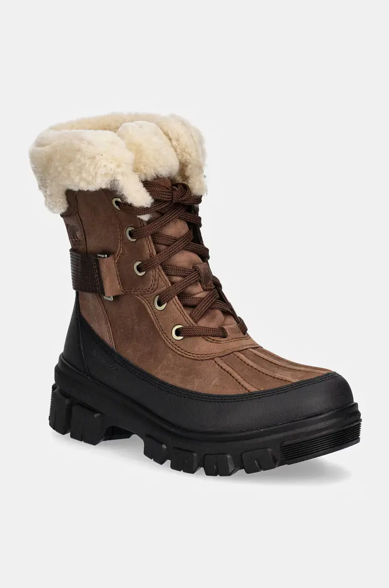 stivali da neve in pelle TORINO V PARC WP OUTDRY Marrone