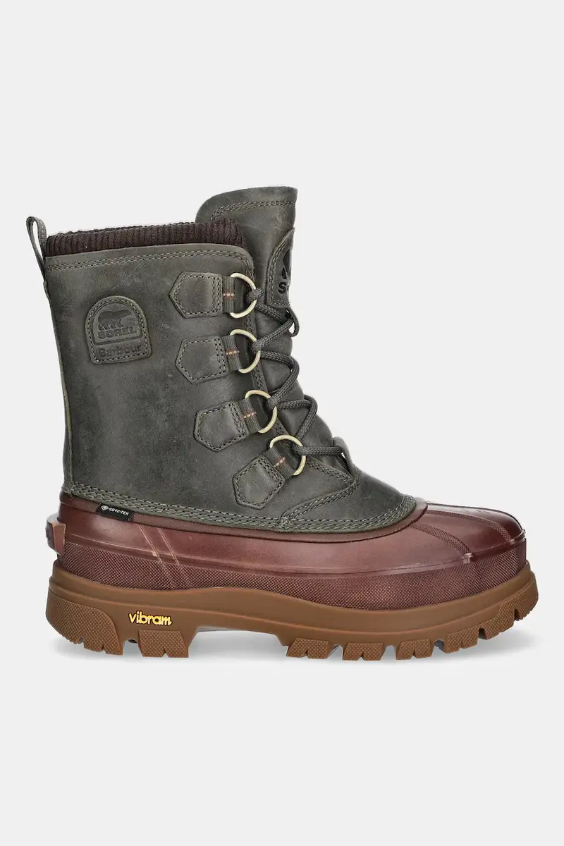 stivali da neve Sorel x Barbour Caribo colore verde 2154631 miniatura 2