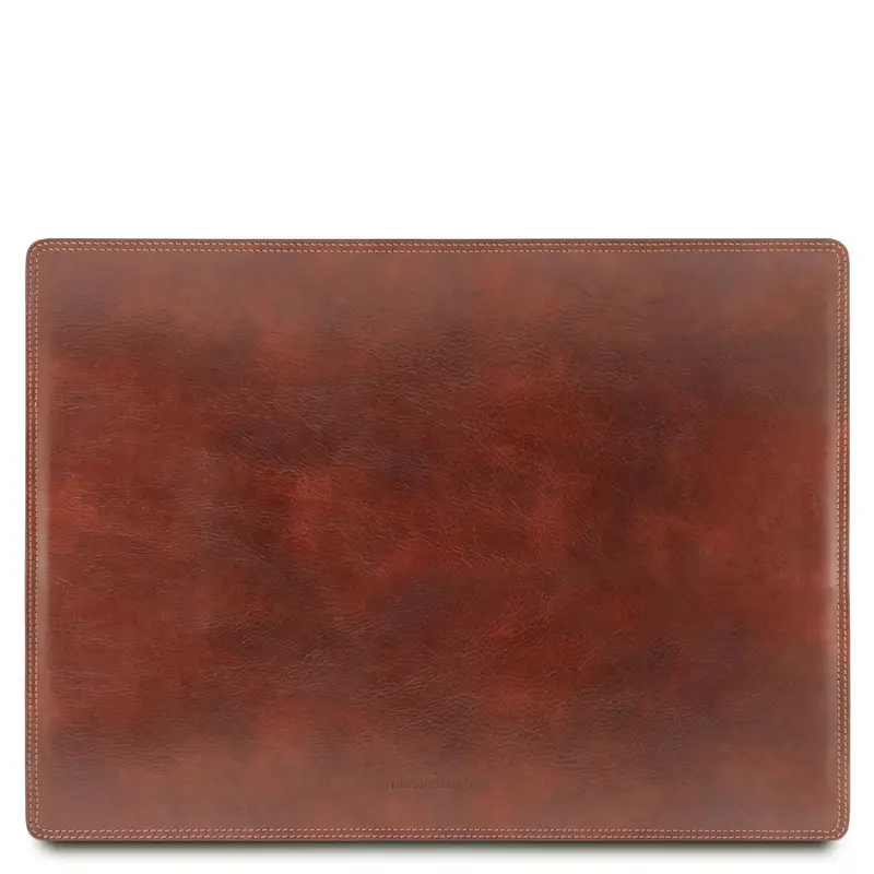 Sottomano da scrivania in pelle Marrone