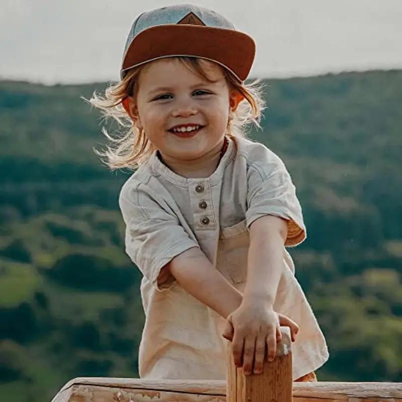 Soulbuddy Snapback cap per Bambini in 3 Taglie – Berretto da Baseball Leggero e Traspirante – Cappello Estivo per Bimbo miniatura 3