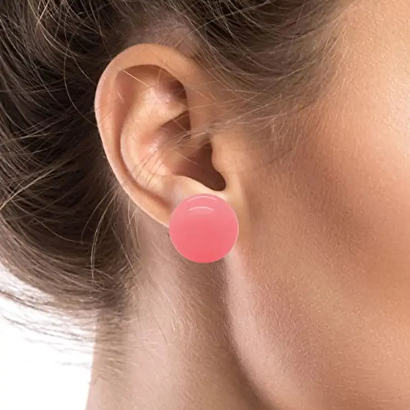 SoulCats 1 Paio di Orecchini a Clip in plastica nel Colore Rosa miniatura 2