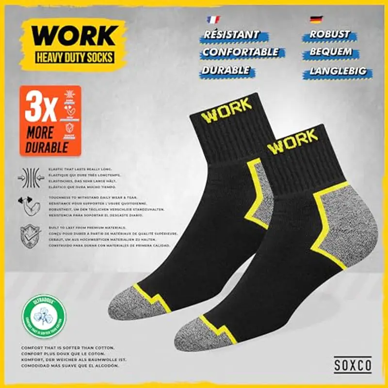 SOXCO Calze Uomo Nero 1602070 miniatura 3