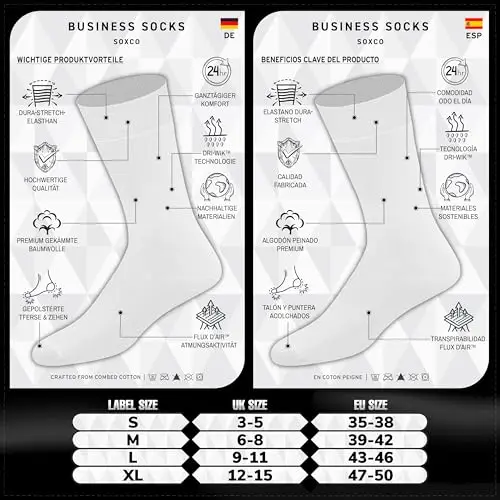 SOXCO Calze Uomo Bianco 2472161 miniatura 3