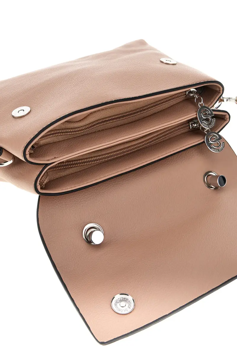 Borsa nude a mano con tracolla Emma spagnesi PU8901 [NUDE] miniatura 2