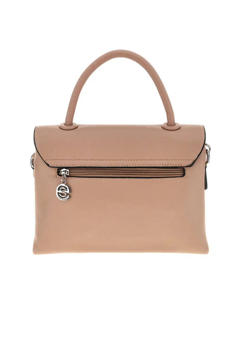 Borsa nude a mano con tracolla Emma spagnesi PU8901 [NUDE] miniatura 3