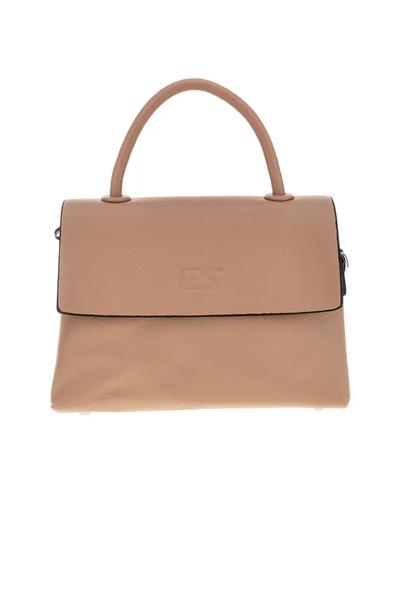 Borsa nude a mano con tracolla Emma spagnesi PU8901 [NUDE]