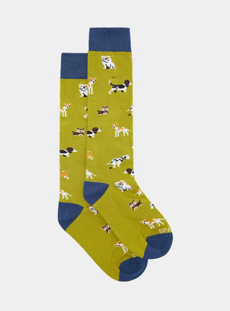 Calza lunga fantasia cani