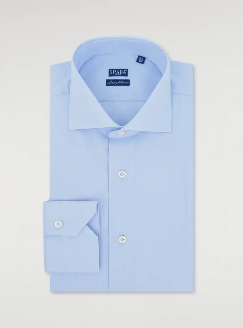 Camicia collo francese in cotone