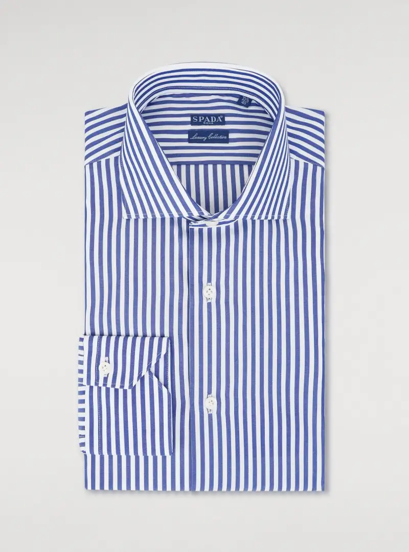 Camicia in cotone a righe