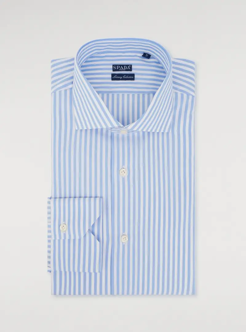 Camicia in cotone a righe