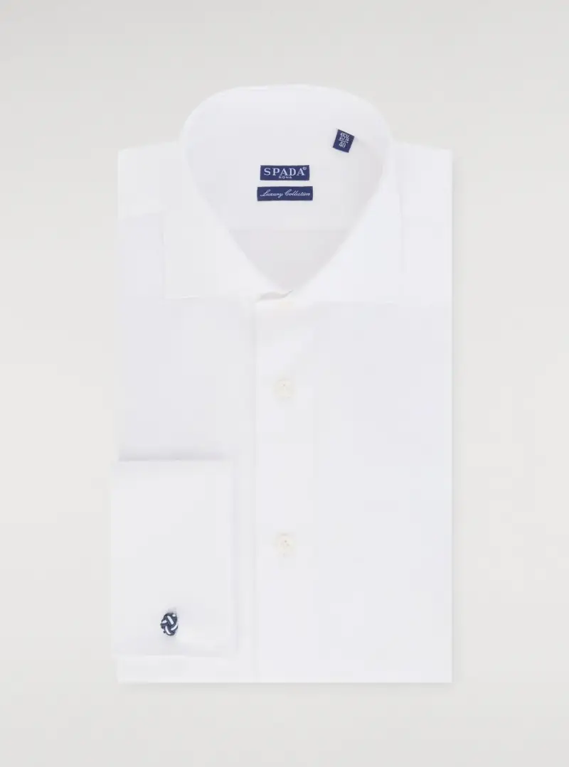 Camicia in cotone polso gemelli