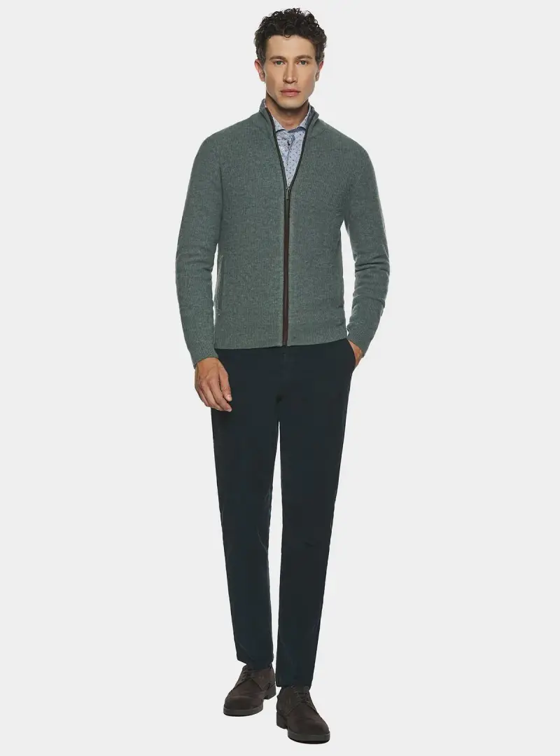 chinos in velluto a costa interrotta