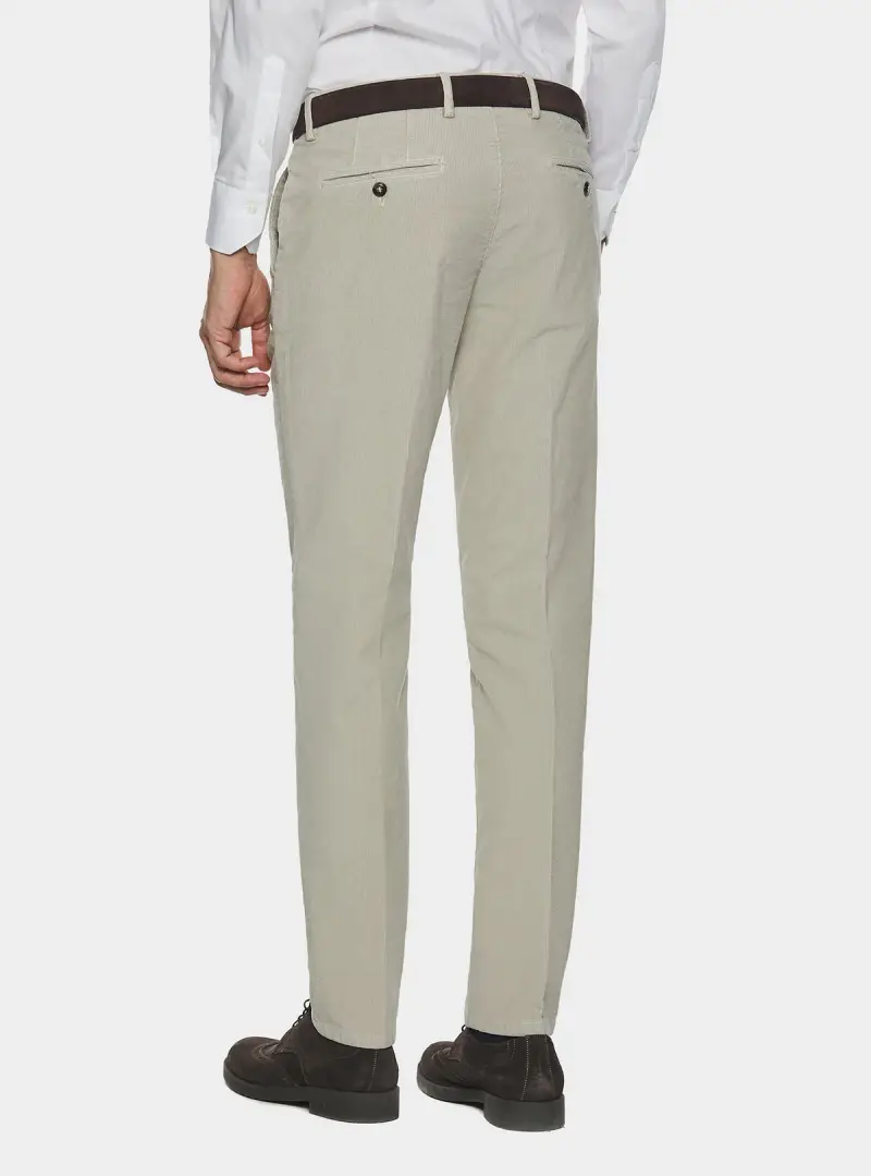 chinos in velluto a costa interrotta