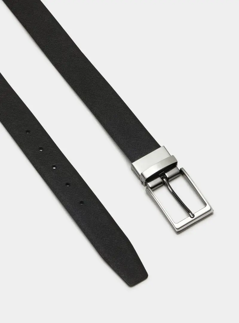 Cintura 100% pelle martellata double face