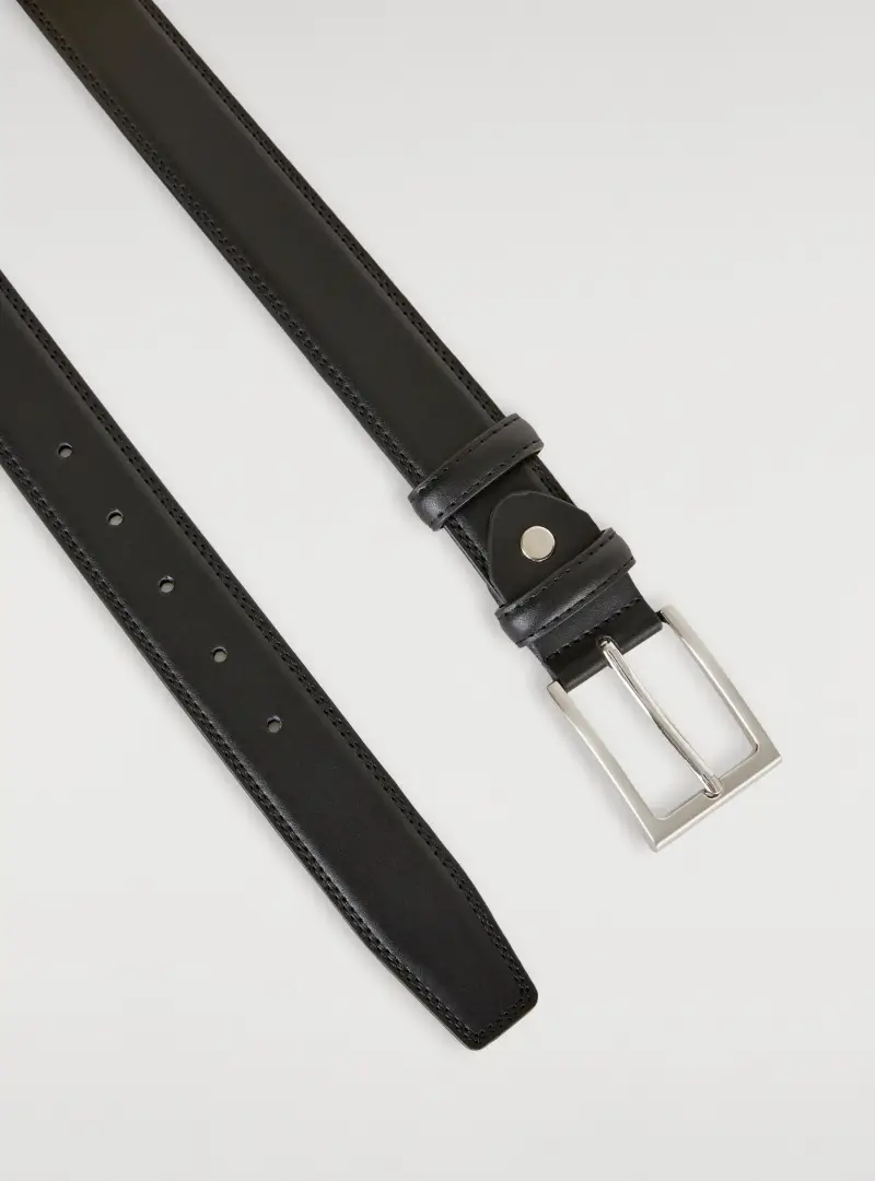 Cintura classica in pelle