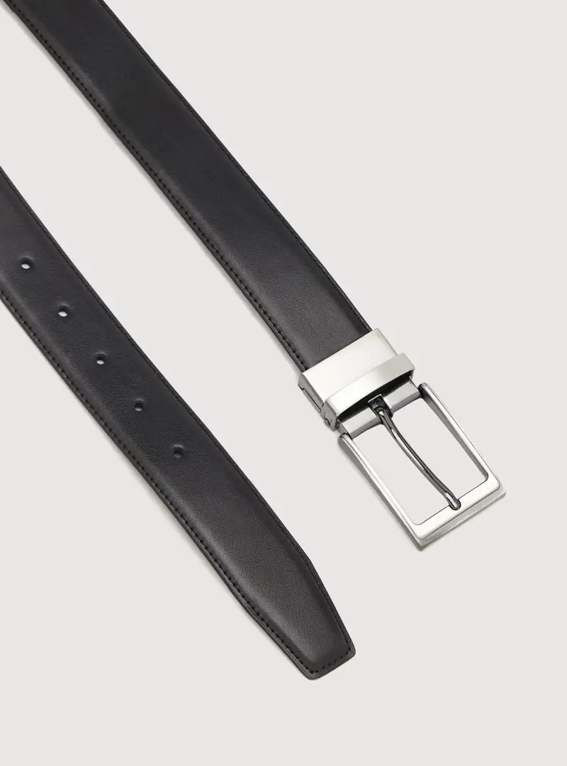 Cintura in 100% pelle martellata double face