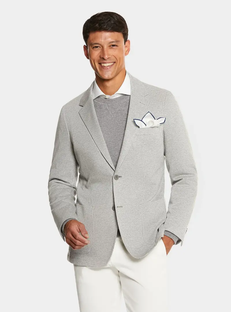 Giacca monopetto pied de poule