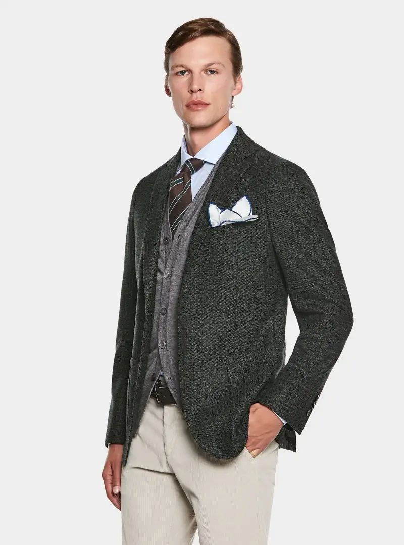 Giacca operata in lana