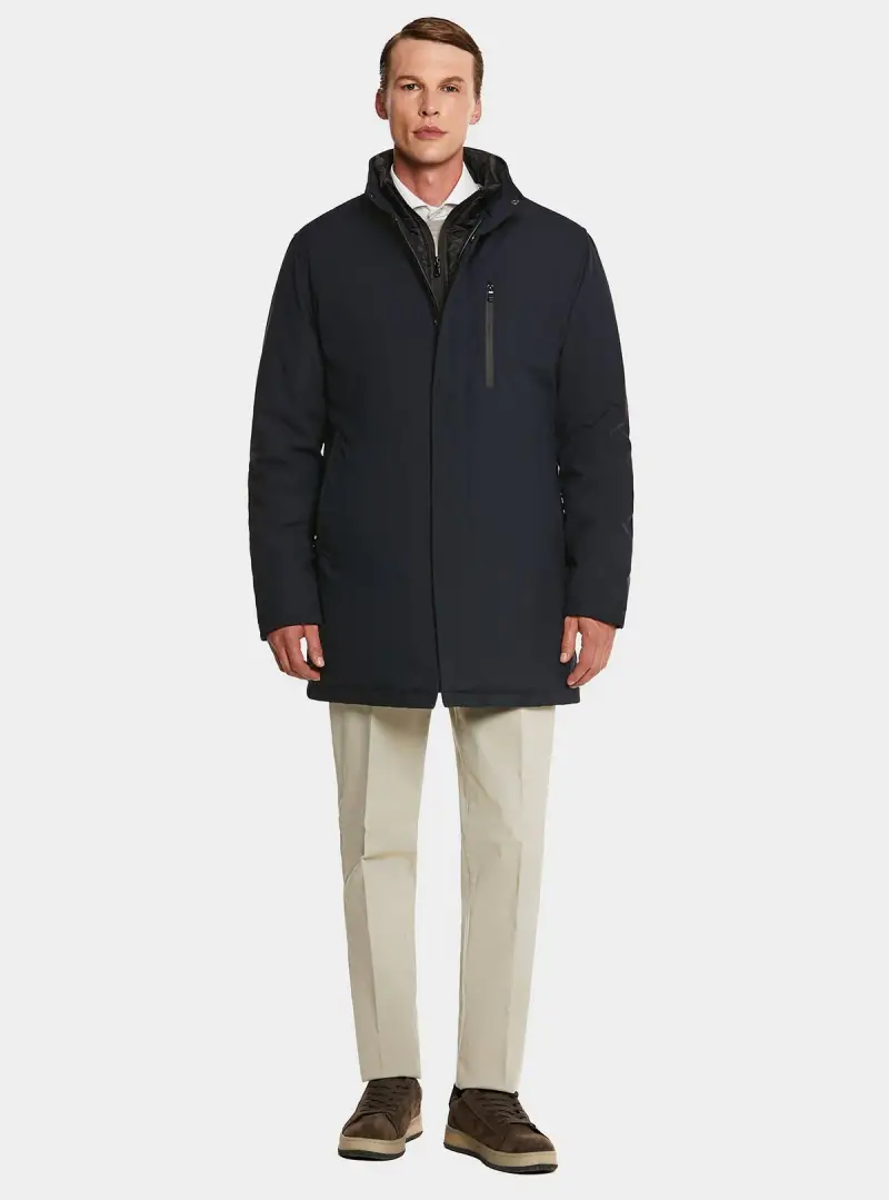 Giubbino lungo tecnico con pettorina