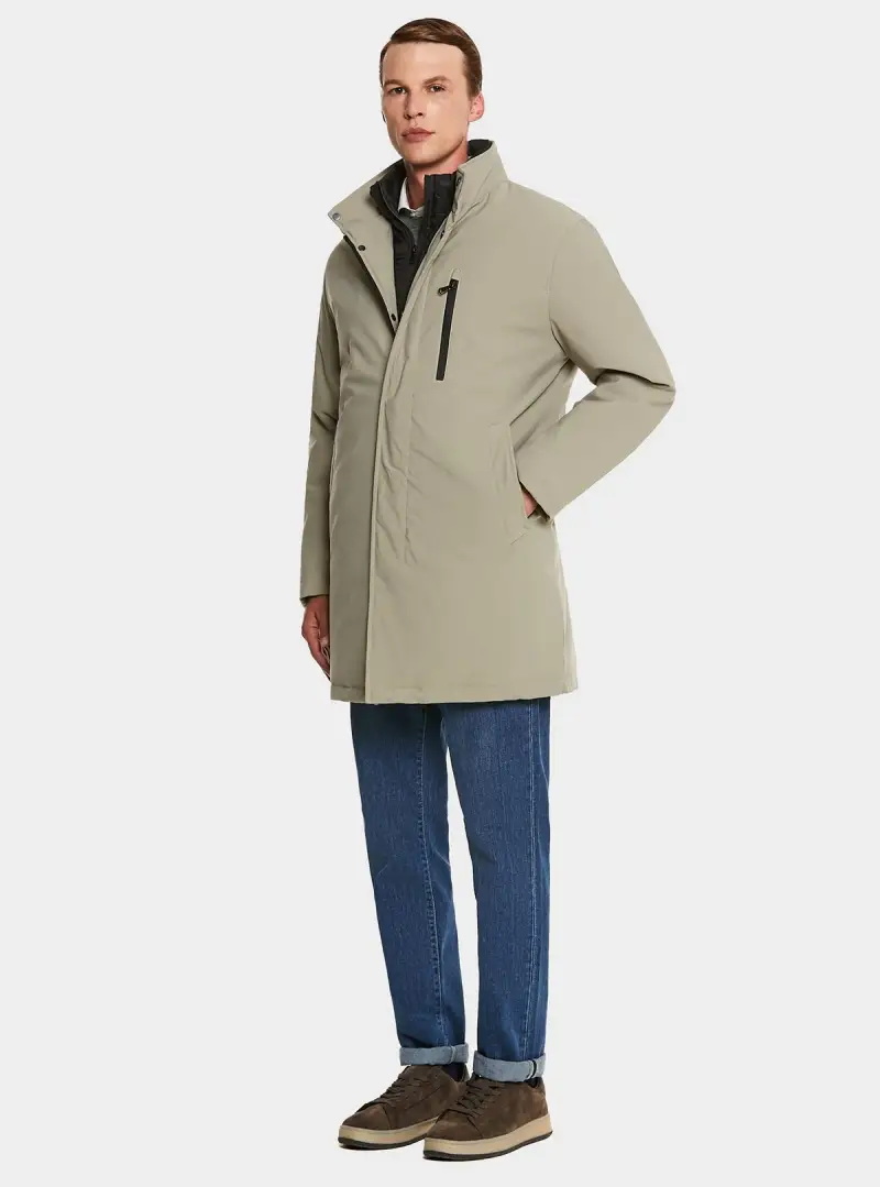 Giubbino lungo tecnico con pettorina