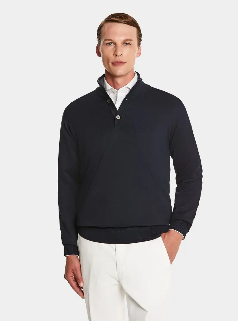 Maglia con bottoni finezza 12