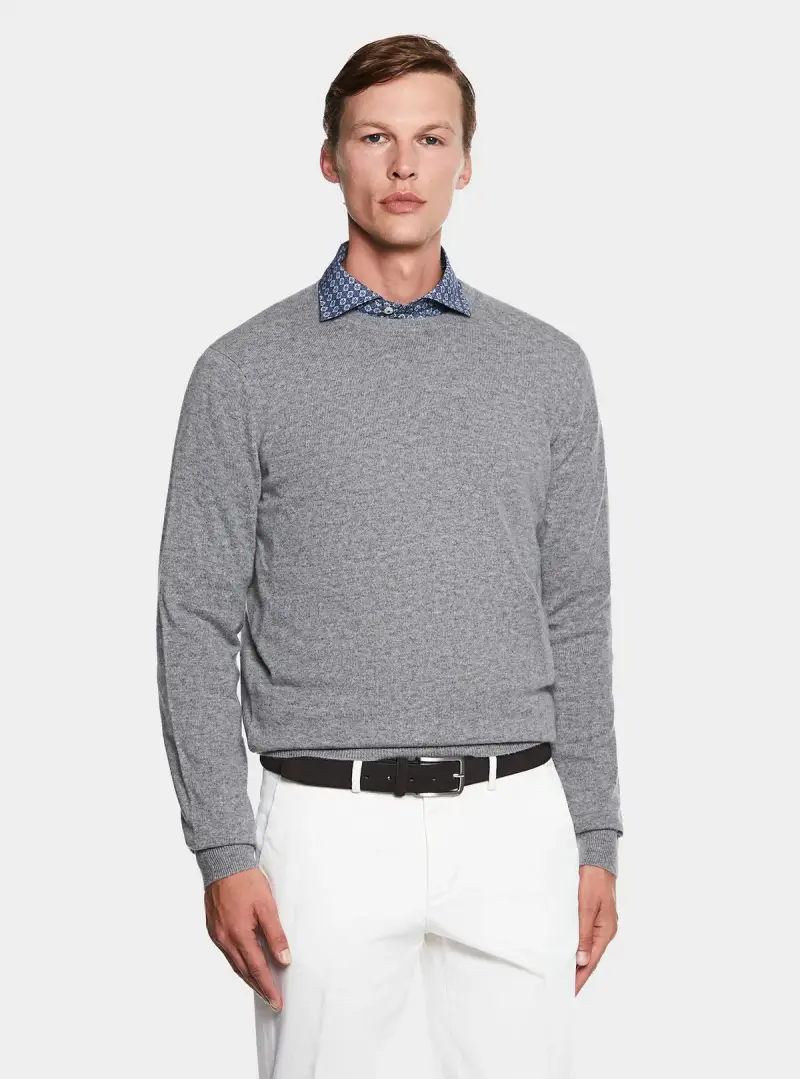 Maglia girocollo in lana cashmere