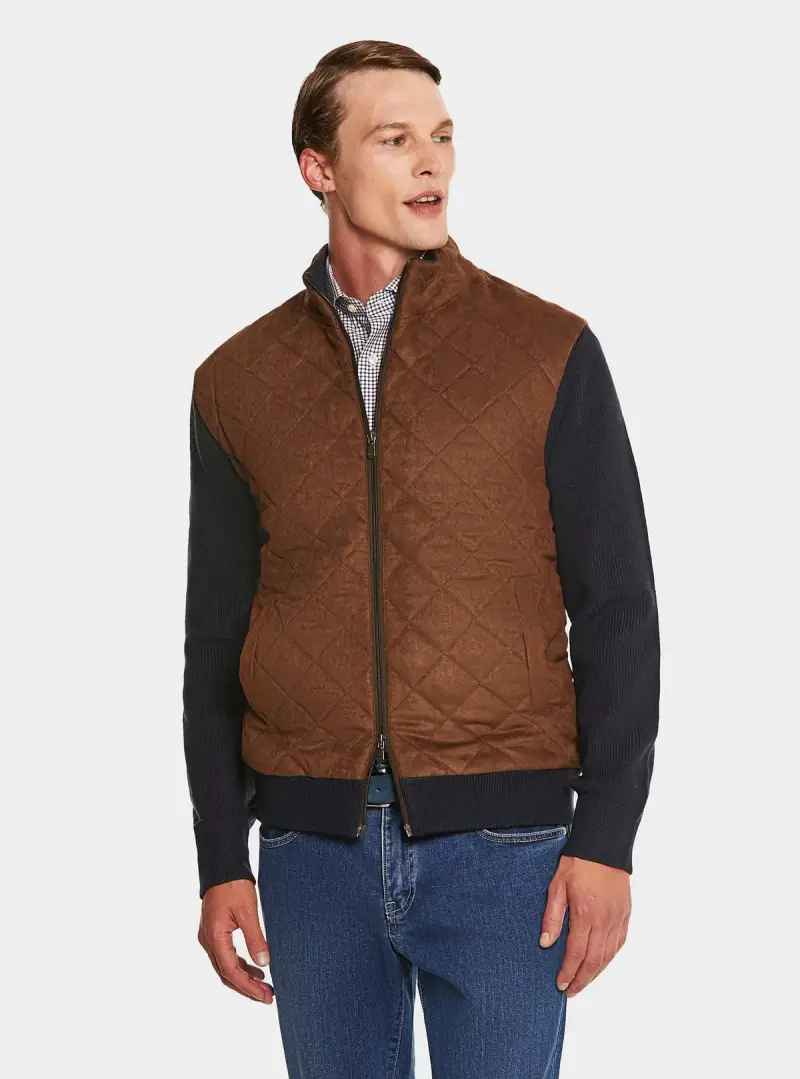 Maglia imbottita trapuntata