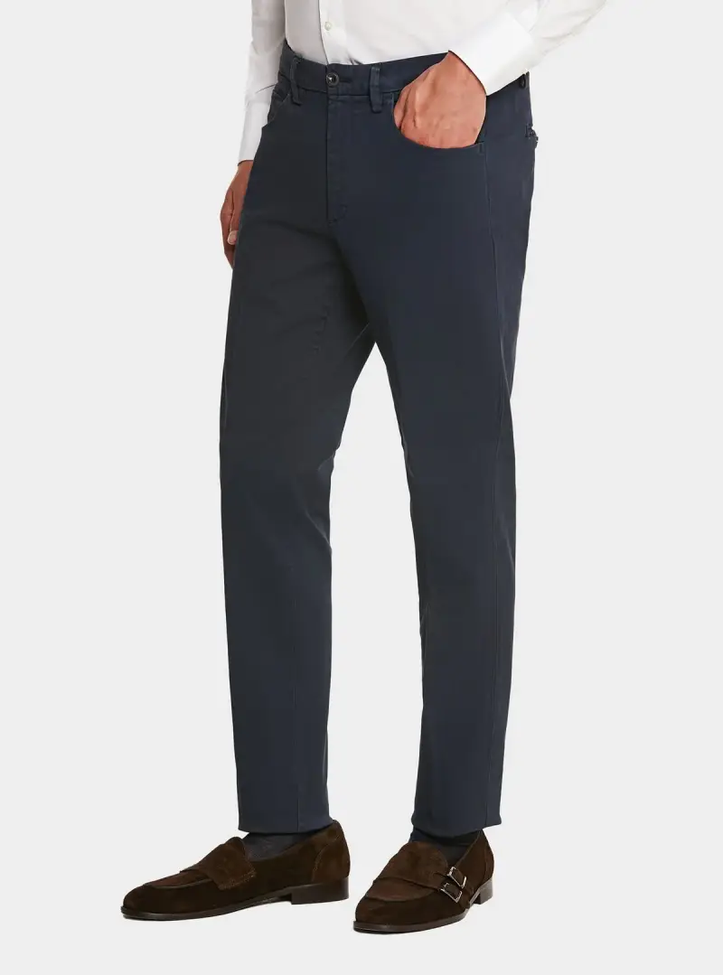 Pantalone combo in puro cotone stretch