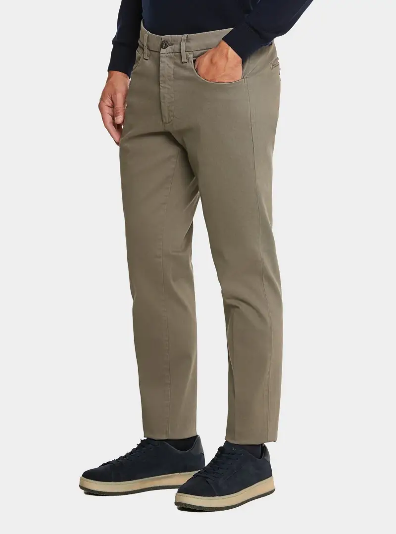 Pantalone combo in puro cotone stretch