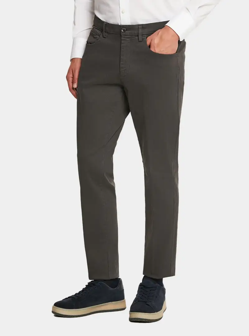 Pantalone combo in puro cotone stretch