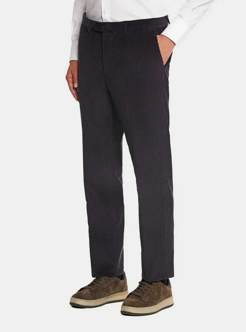 Pantalone tasca america in velluto a coste in puro cotone