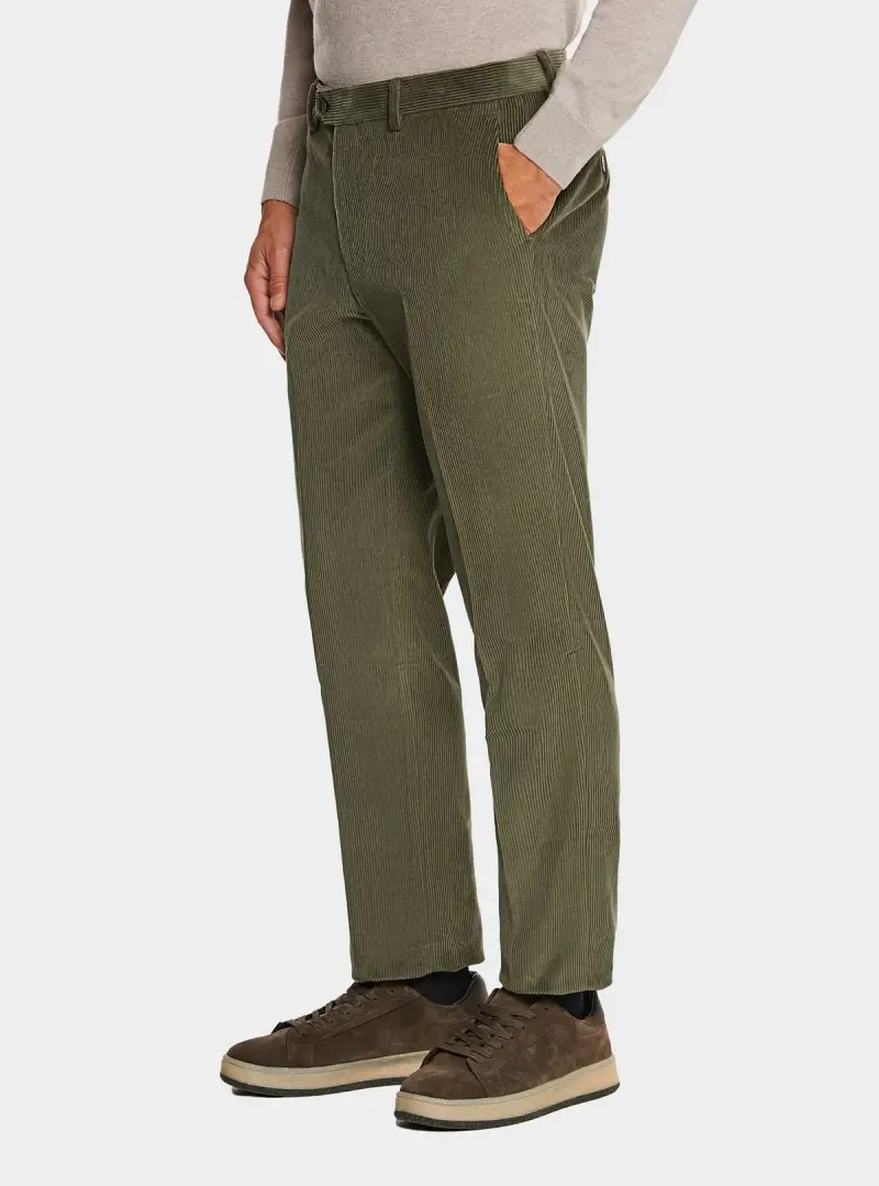 Pantalone tasca america in velluto a coste in puro cotone