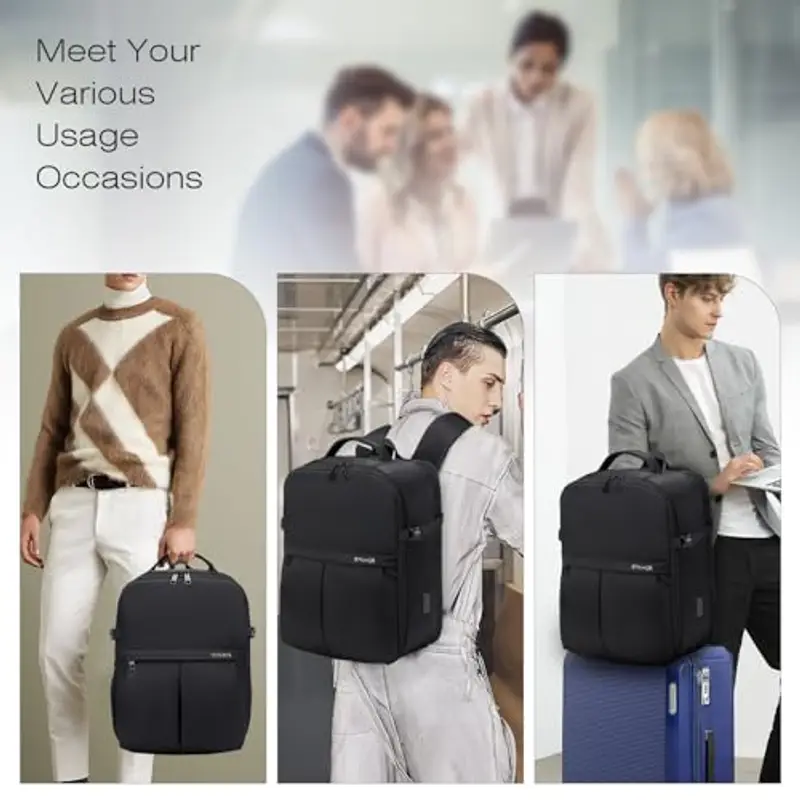 SPAHER Zaino da viaggio Nero 1963311 miniatura 3