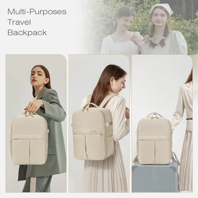 SPAHER Zaino da viaggio Beige 1963313 miniatura 2