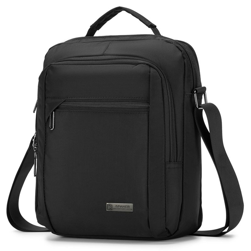SPAHER Borsa a spalla Uomo Nero 10966