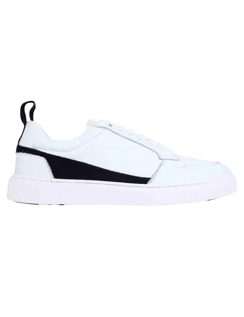 Sneakers uomo in pelle bianca Uomo SP144 001