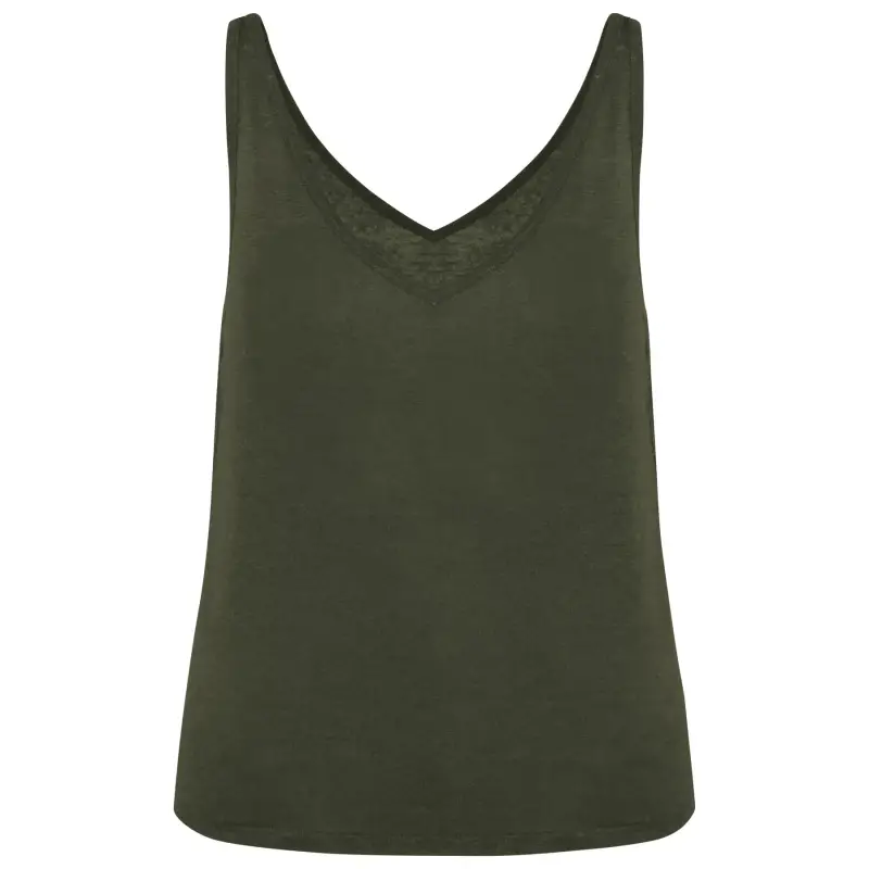 Canotta in lino donna Spasso