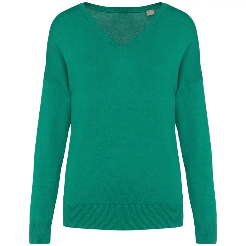 Pull col V ecologico in lyocell donna Spasso