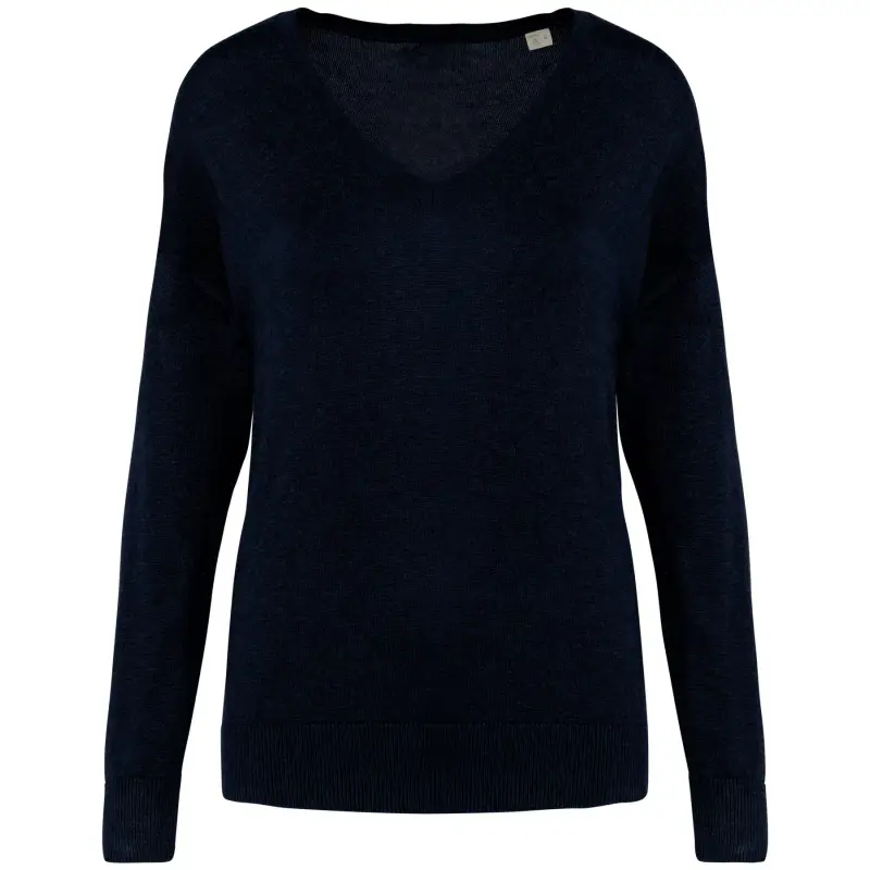 Pull col V ecologico in lyocell donna Spasso