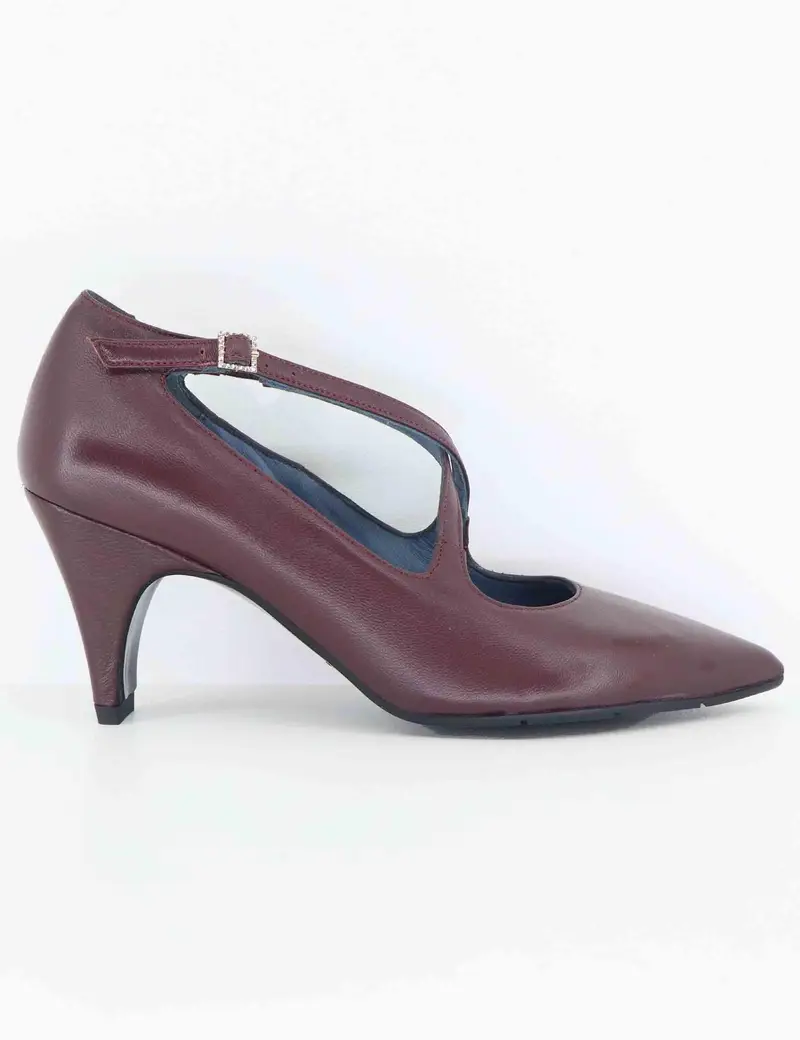 Decollete in pelle bordeaux Donna SP2311 016