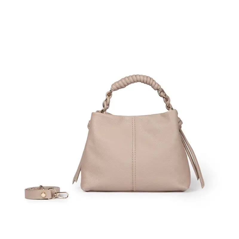 Borse Amina small in pelle beige