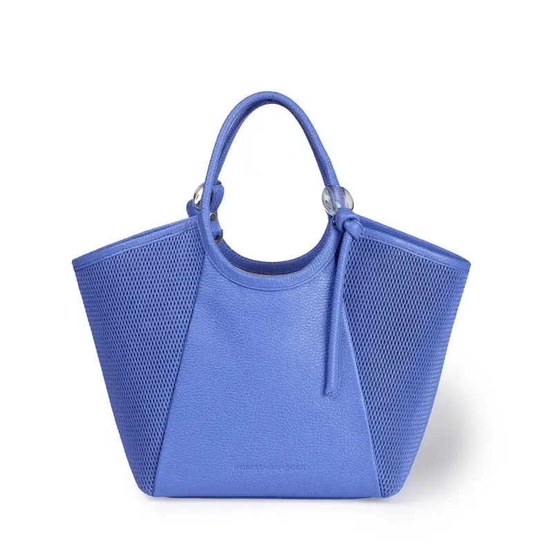 Borse donna Gaia in pelle martellata lavanda