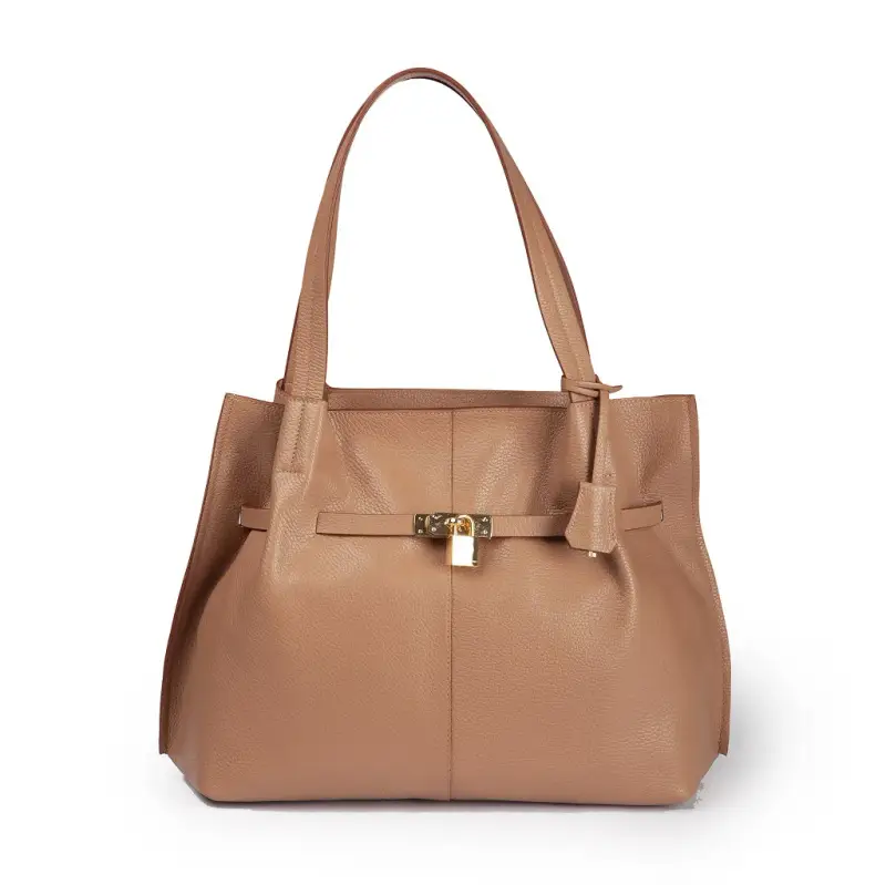 Borse donna Giorgia in pelle cammello