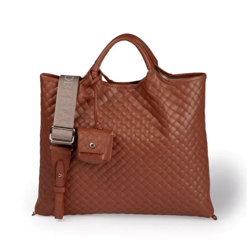 Borse donna Joy Woven in pelle cuoio