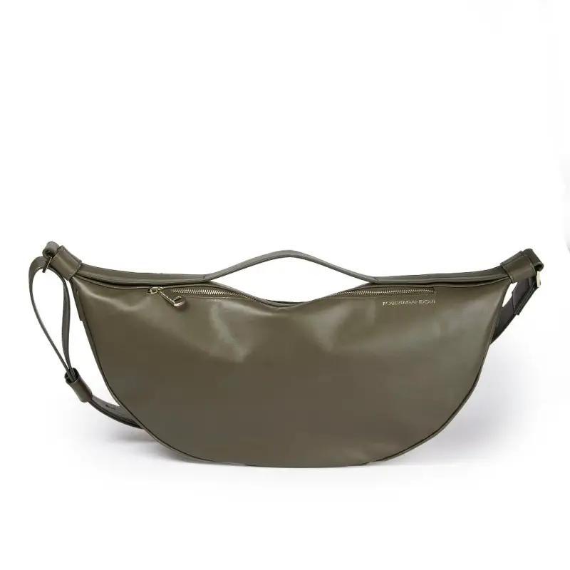 Borse donna Micol Banana in pelle verde