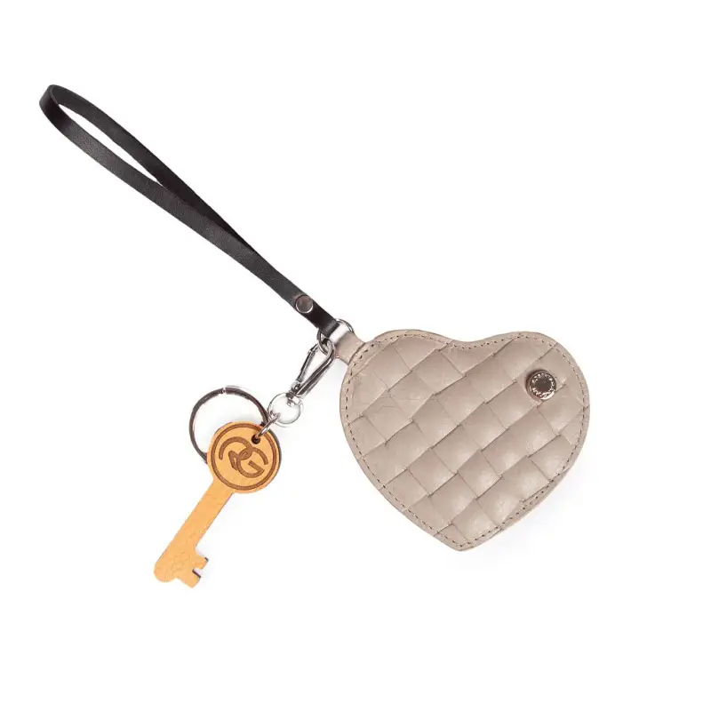 Charms woven in pelle beige